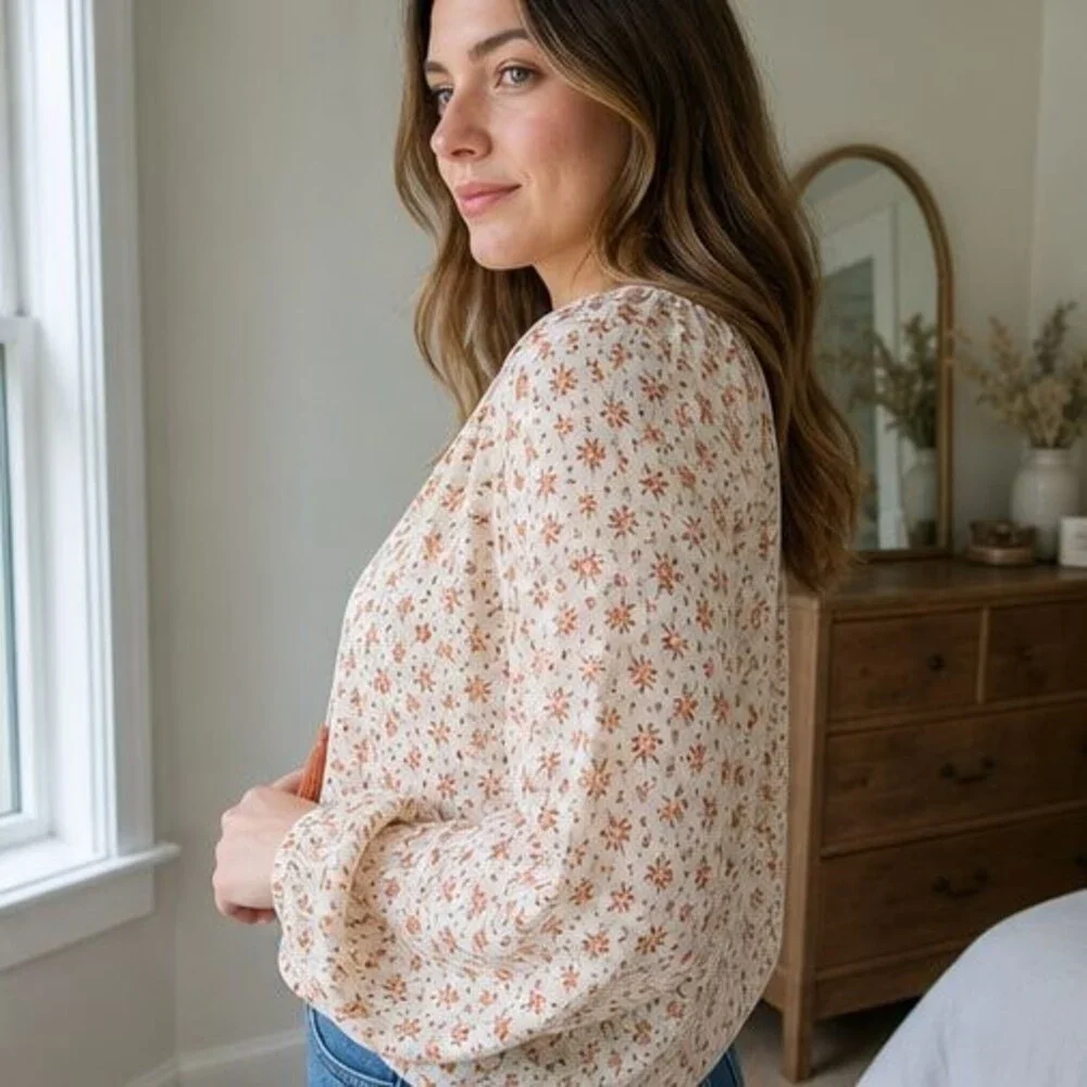 Black Smocked Top